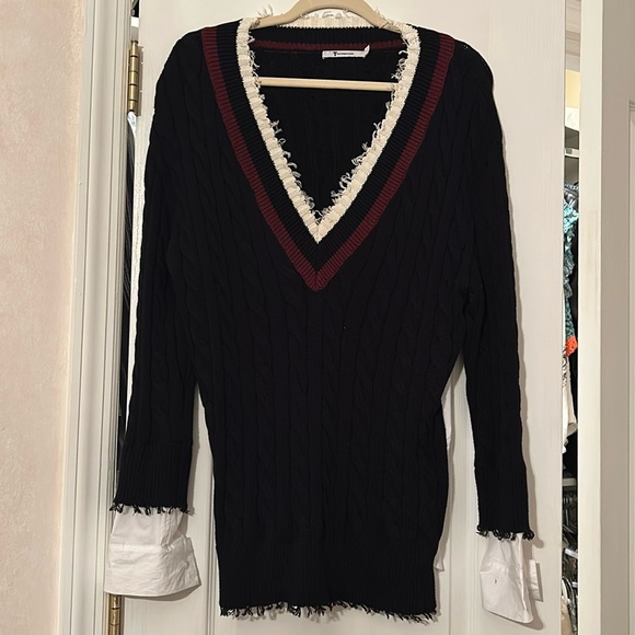 T by Alexander Wang Sweater B Neck Blouse Size Small